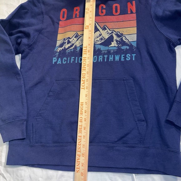 VTG Oregon Port and Company Hoodie Men's Size M Blue - Picture 4 of 7